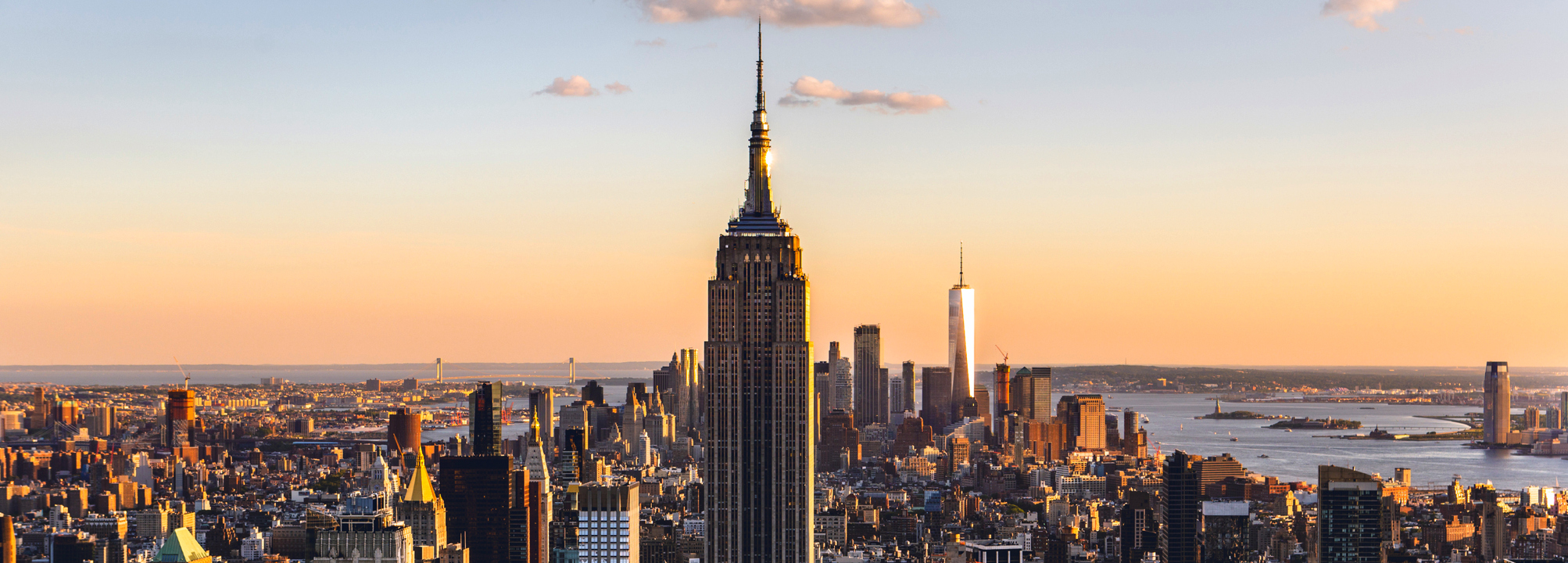 Empire State Building och Manhattan i New York.